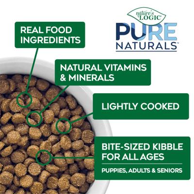 Show full view: Nature’s Logic Pure Naturals 100% Natural Sardine Recipe Synthetic-Free Dry Dog Food, 12-lb bag slide 7 of 10