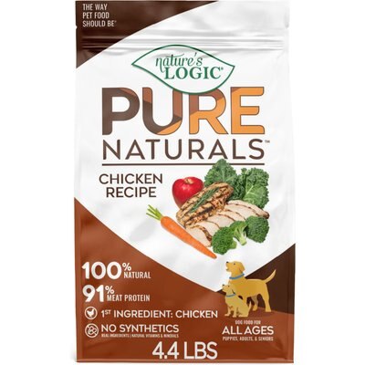 Nature's Logic Nature’s Logic Pure Naturals 100% Natural Chicken Recipe Synthetic-Free Dry Dog Food, 4.4-lb bag