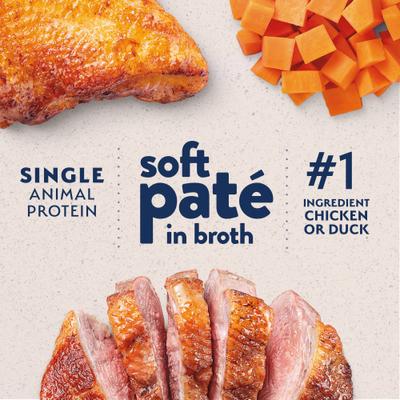 Show full view: Natural Balance Split Cup Chicken & Duck Variety Pack Limited Ingredient Wet Cat Food, 2.6-oz cup, case of 12 slide 8 of 11