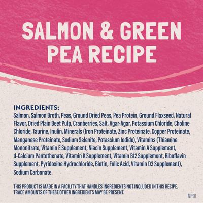 Show full view: Natural Balance Limited Ingredient Salmon & Green Pea Recipe Wet Cat Food, 3-oz can, case of 24 slide 8 of 11