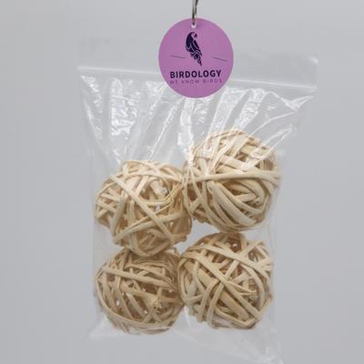 Show full view: Birdology Large Bamboo Ball Bird Toy, 2-in, 4 count slide 4 of 4