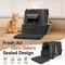 Show in main carousel: WOOAIDAGG Enclosed Stainless Steel Cat Litter Box with Odor Control, X-Large, Black slide 4 of 8