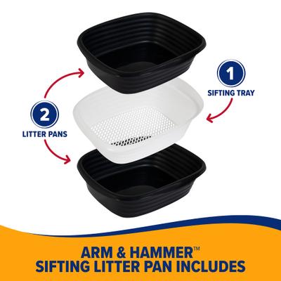 Show full view: Arm & Hammer Sifting Cat Litter Pan, Large slide 3 of 8