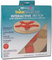 PetRageous Designs ThinkRageous Advanced Level Interactive Dog & Cat Puzzle Toy, Red slide 2 of 4