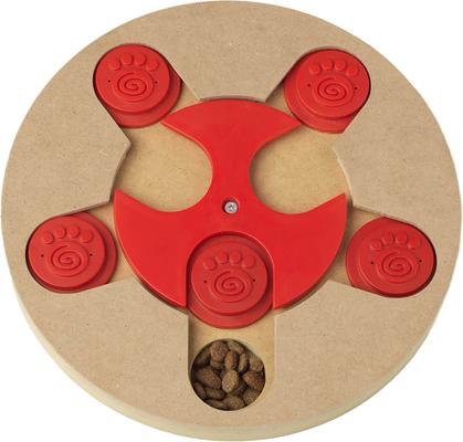 Show full view: PetRageous Designs ThinkRageous Advanced Level Interactive Dog & Cat Puzzle Toy, Red slide 2 of 4