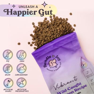 Show full view: Bundle x Joy Vibrant Salmon Recipe Dry Dog Food, 12-lb bag slide 6 of 9