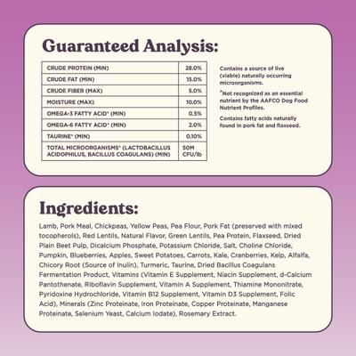 Show full view: Bundle x Joy Brave Lamb Recipe Dry Dog Food, 18-lb bag slide 4 of 9