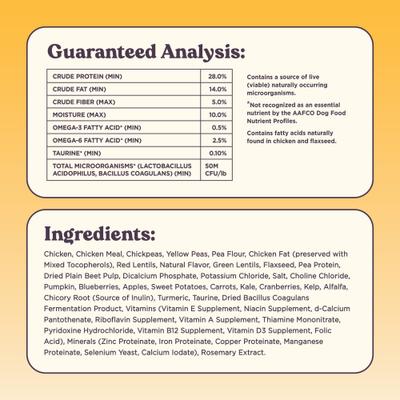 Show full view: Bundle x Joy Golden Chicken Recipe Dry Dog Food, 18-lb bag slide 4 of 9