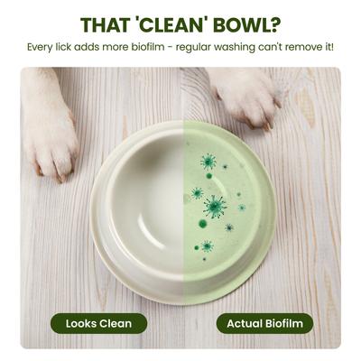 Show full view: PawSono Pet Bowl Mousse Cleansing Foam, 12-fl oz bottle slide 3 of 8