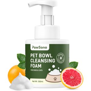 PawSono Pet Bowl Mousse Cleansing Foam, 12-fl oz bottle
