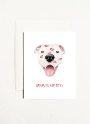 Sending You Many Kisses Greeting Card