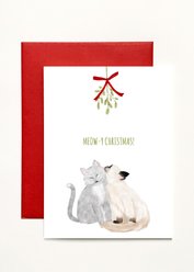 Meowy Christmas Greeting Card