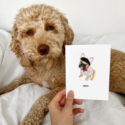 Show full view: Merci Greeting Card slide 3 of 4