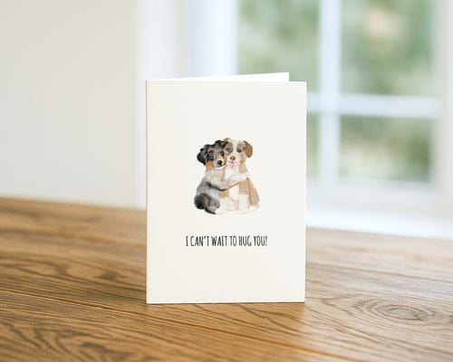 Show full view: I can't Wait to Hug You Greeting Card slide 2 of 4