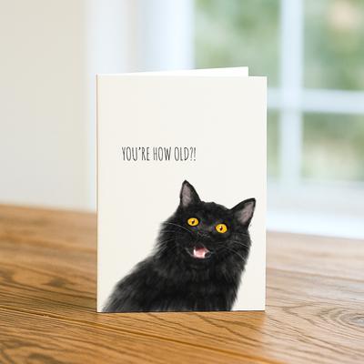 Show full view: You're How Old Greeting Card slide 2 of 4