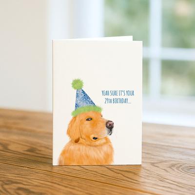 Show full view: Yeah Sure It's Your 29th Bday Greeting Card slide 2 of 4