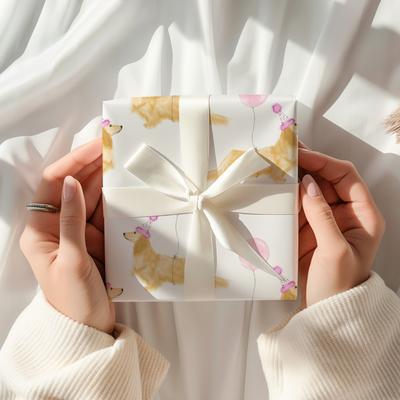 Show full view: Birthday Wishes Pink Balloon Wrapping Paper Rolls slide 2 of 5