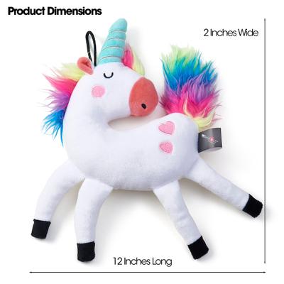 Show full view: PetRageous Designs FabRageous Unicorn Plush Dog & Cat Toy, White slide 2 of 3