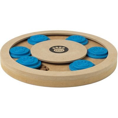 PetRageous Designs PetRageous Designs ThinkRageous Intermediate Level Interactive Dog & Cat Puzzle Toy, Blue