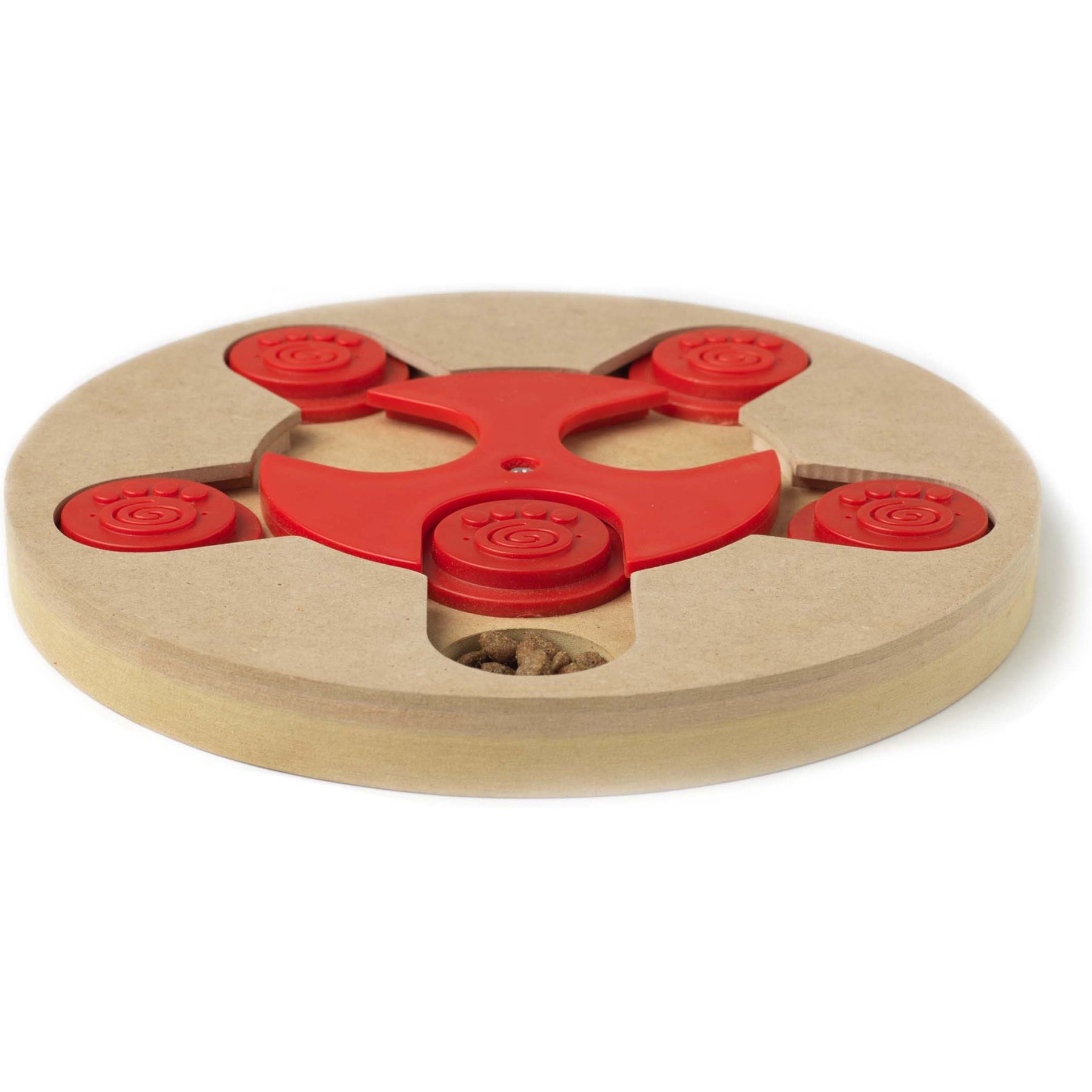 PetRageous Designs ThinkRageous Advanced Level Interactive Dog & Cat Puzzle Toy, Red