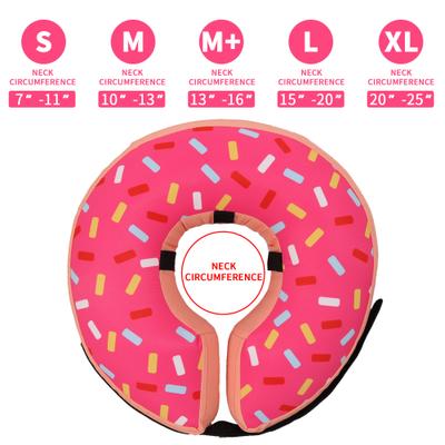 Show full view: WZ PET Soft Plush Dog & Cat Inflatable Recovery Cone Collar, Pink, Large slide 7 of 7