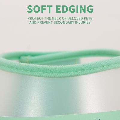 Show full view: WZ PET Adjustable Dog & Cat Recovery Cone Collar, Green, Small slide 4 of 8