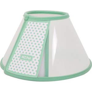 WZ PET Adjustable Dog & Cat Recovery Cone Collar, Green, Small