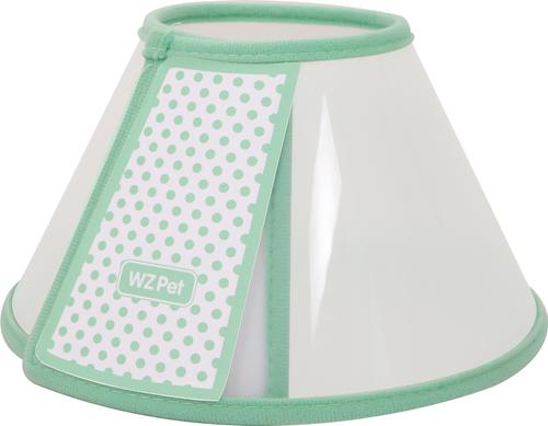 Show full view: WZ PET Adjustable Dog & Cat Recovery Cone Collar, Green, Small slide 3 of 8