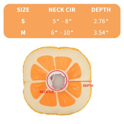 Show full view: WZ PET Orange Dog & Cat Soft Cone Recovery Collar, Medium slide 6 of 8