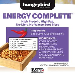 Backyard Specialty Pet Foods Hungrybird Energy Complete Hot Pepper Suet Bites Songbird Food, 48-oz bag slide 2 of 3