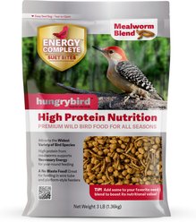 Backyard Specialty Pet Foods Hungrybird Energy Complete Mealworm Blend Suet Bites Songbird Food, 48-oz bag