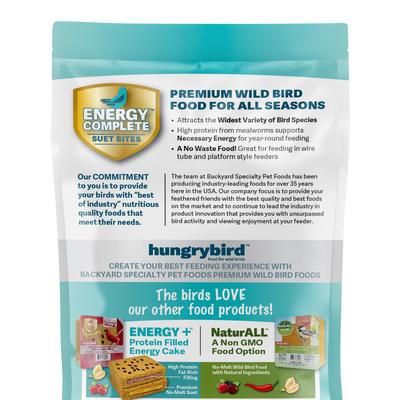 Show full view: Backyard Specialty Pet Foods Hungrybird Energy Complete Peanut Butter Suet Bites Songbird Food, 48-oz bag slide 4 of 6