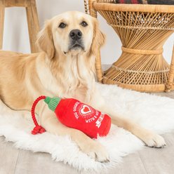 Fringe Studio Hearts On Fire Plush Dog Toy slide 2 of 3