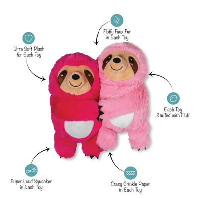 Show full view: Fringe Studio Cuddle Buds Plush Dog Toy, 2 count slide 2 of 3