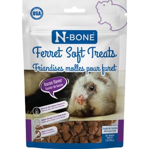 N-Bone Bacon Flavor Grain-Free Soft Ferret Treats, 3-oz bag