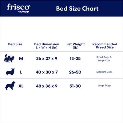 Show full view: Frisco Orthopedic Sofa Cat & Dog Bed with Removable Cover, Beige, X-Large slide 7 of 9