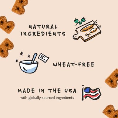 Show full view: Bocce's Bakery Bedtime Tea Banana, Vanilla & Lavender Dog Treats, 5-oz bag + Soft Chew Calming Supplement for Dogs, 60 count slide 4 of 10