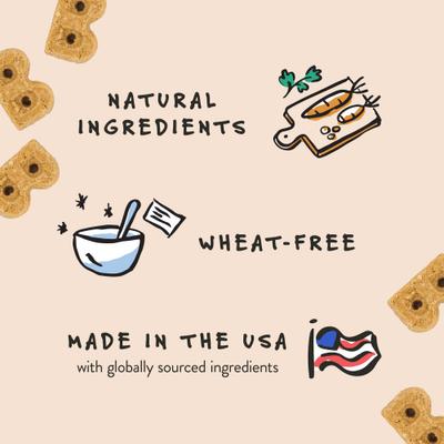 Show full view: Bocce's Bakery Burgers & Fries Beef, Sweet Potatoes & Cheese Dog Treats, 5-oz bag + Bac'n Nutty PB & Bacon Training Bites Dog Treats, 6-oz bag slide 4 of 9