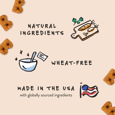 Show full view: Bocce's Bakery Soft & Chewy Peanut Butter & Banana Recipe Dog Treats, 6-oz bag + Cheese Recipe Dog Treats, 6-oz bag slide 8 of 9