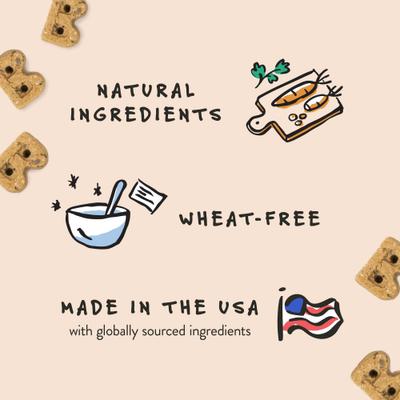 Show full view: Bocce's Bakery Soft & Chewy Peanut Butter & Banana Recipe Dog Treats, 6-oz bag + Cheese Recipe Dog Treats, 6-oz bag slide 4 of 9