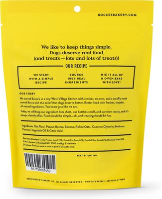 Show full view: Bocce's Bakery Soft & Chewy Peanut Butter & Banana Recipe Dog Treats, 6-oz bag + Cheese Recipe Dog Treats, 6-oz bag slide 3 of 9