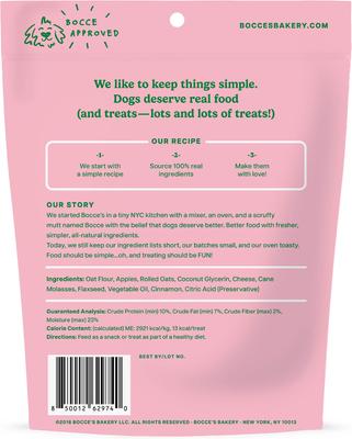 Show full view: Bocce's Bakery Pumpk'n Spice Pumpkin, PB & Cinnamon Recipe + Fireside Apple Pie Apples, Cheese & Cinnamon Recipe Dog Treats slide 7 of 9