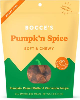 Show full view: Bocce's Bakery Pumpk'n Spice Pumpkin, PB & Cinnamon Recipe + Fireside Apple Pie Apples, Cheese & Cinnamon Recipe Dog Treats slide 2 of 9
