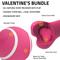 Show in main carousel: Playology Valentine's Box Bundle Red Velvet Scented Chew Dog Toys, Pink, Medium, 2 count slide 2 of 8