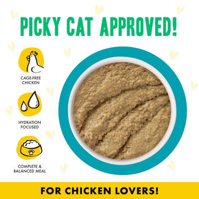 Show full view: BFF Play Pate Lovers Chicken & Turkey Topsy Turvy Wet Cat Food, 2.8-oz can, pack of 12 slide 4 of 12
