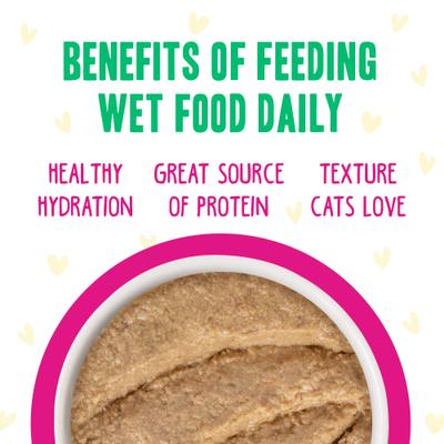 Show full view: BFF Play Pate Lovers Chicken, Duck & Turkey Take a Chance Wet Cat Food, 5.5-oz can, pack of 8 slide 6 of 12