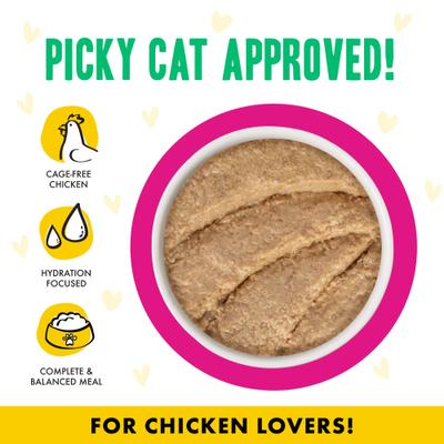 Show full view: BFF Play Pate Lovers Chicken, Duck & Turkey Take a Chance Wet Cat Food, 5.5-oz can, pack of 8 slide 4 of 12