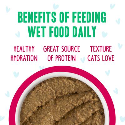 Show full view: BFF Play Pate Lovers Duck & Tuna Trickster Wet Cat Food, 2.8-oz can, pack of 12 slide 6 of 12