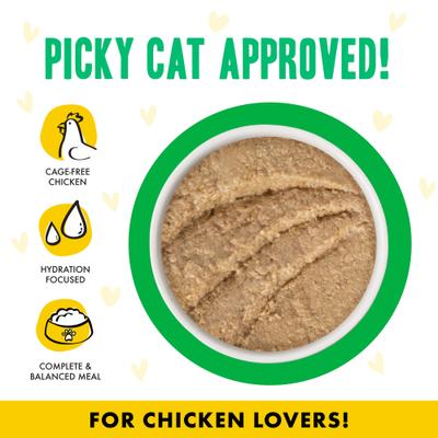 Show full view: BFF Play Pate Lovers Chicken & Lamb Laugh Out Loud Wet Cat Food, 5.5-oz can, pack of 8 slide 4 of 12