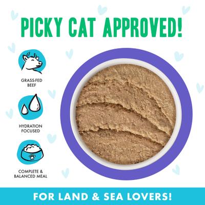 Show full view: BFF Play Pate Lovers Beef & Tuna Tic Toc Wet Cat Food, 5.5-oz can, pack of 8 slide 4 of 12